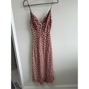Abercrombie and Fitch Knot Front Slip Midi Dress Size Medium